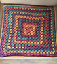 Handmade Crochet Baby Blanket – Multicoloured Granny Square Baby Blanket – 24" - Image 5