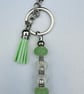 Bag charm key rings, large, assorted colours beading and tassels  - Image 4
