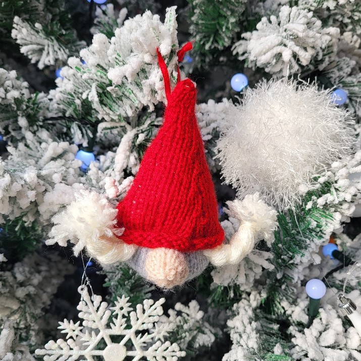 Christmas decoration, Freya the Scandi Gnome, perfect for tree of free standing!