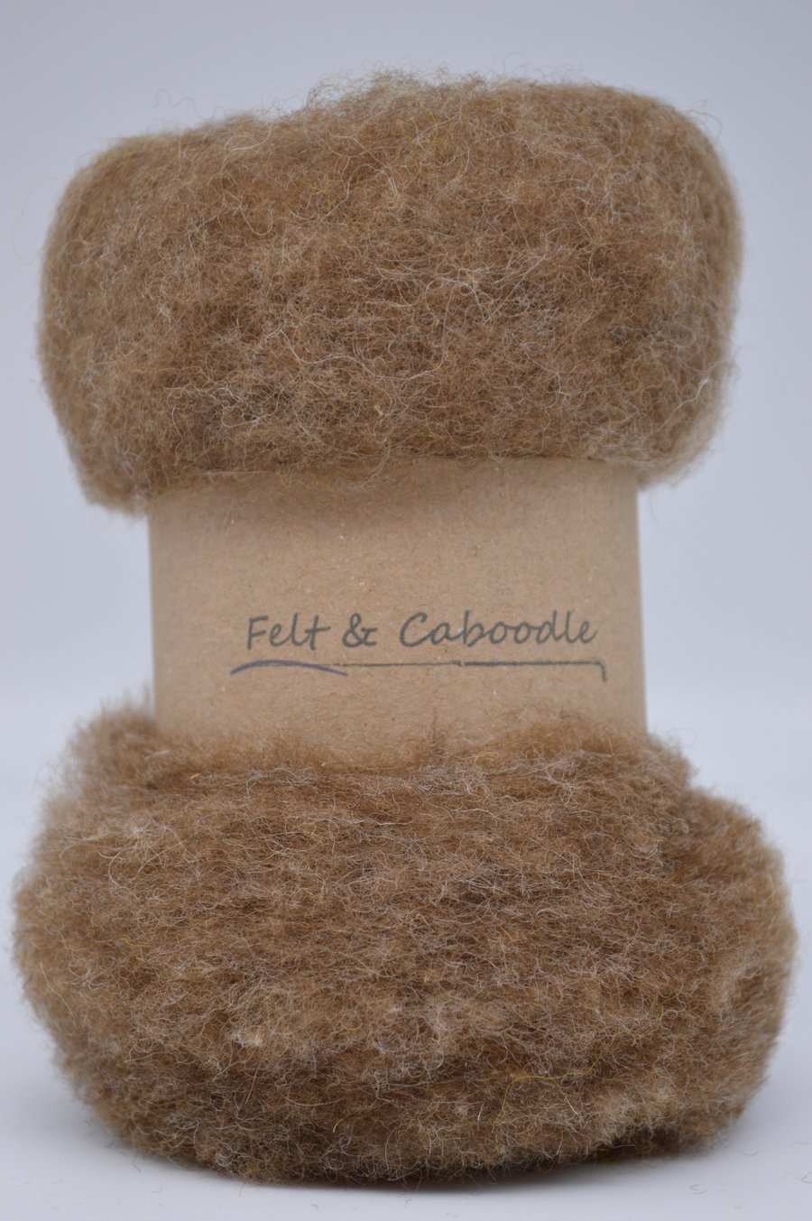 Carded wool, Shetland Moorit batt Brown