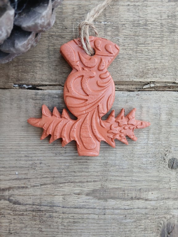 Scottish Thistle Terracotta Hanging Aromatherapy Diffuser Self Care