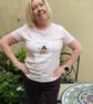 Just a Girl and Her Cat T-Shirt - Pink Organic Cotton - Whimsical Cat Lover Gift - Image 4