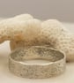 Sterling Silver Sandcast Style Texture Ring – Rustic Pinky Ring - Image 7