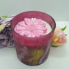 Artisan flower Candle jar