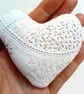 Hand Embroidered Heart Pin Cushion  - Image 4