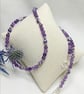 Amethyst and Rain Flower Agate Necklace - Image 6