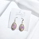 Dried Flower Drop Earrings