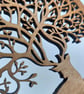 Tree-Stag - wooden wall hanging ornament - small - Image 6