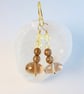 Smoky Quartz Earrings With Yellow Swarovski Crystals - Handmade In Devon - Image 9