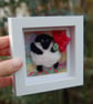 Needlefelt sheep holding a bouquet     - Image 2