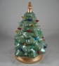 Green Ceramic Xmas Christmas Tree Tea Light Candle Holder Ornament Decoration. - Image 4