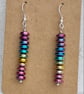 Gorgeous Stick Bead Earrings - Rainbow Haematite  - Image 4