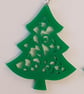 Christmas Tree Earrings - Acrylic - Image 2