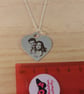 Sterling Silver Photo Engraved Heart Necklace - Image 5