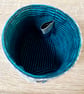 Textile storage pot with hand embroidered puffin - Image 5
