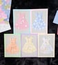 Handmade Origami Dress Greeting Cards – Set of 5 - Cute