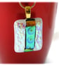 White Teal 239 Pendant Gold plated chain - Image 2