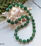 Designer Emerald Green Agate Silver Plated Necklace. ONE OFF - Image 7