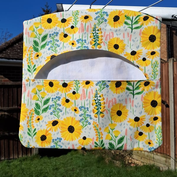 Yellow flower peg bag