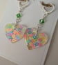Heart Shaped Resin Earrings - Image 2