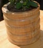 Ash Wooden turned Flower Bowl designed to take a standard plant pot. - Image 2