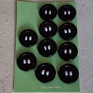 10 BLACK BUTTONS