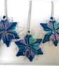Fused glass Christmas snowflake boxed set 