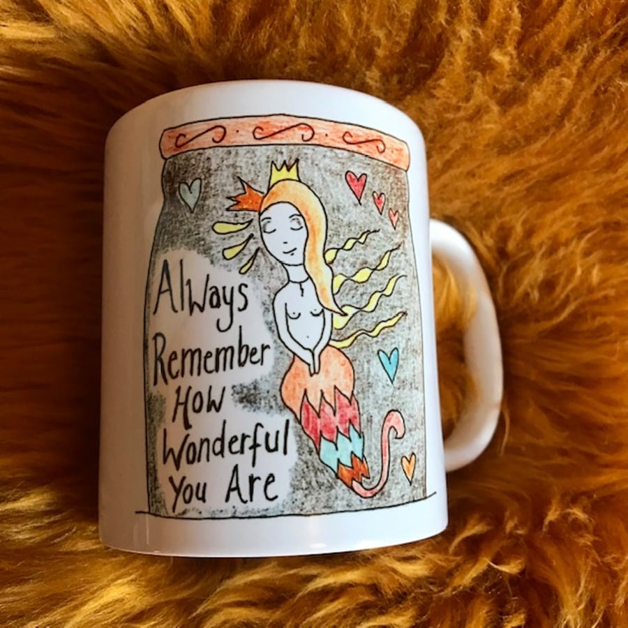 Small Prophets inspired mug " Always remember how wonderful you are"