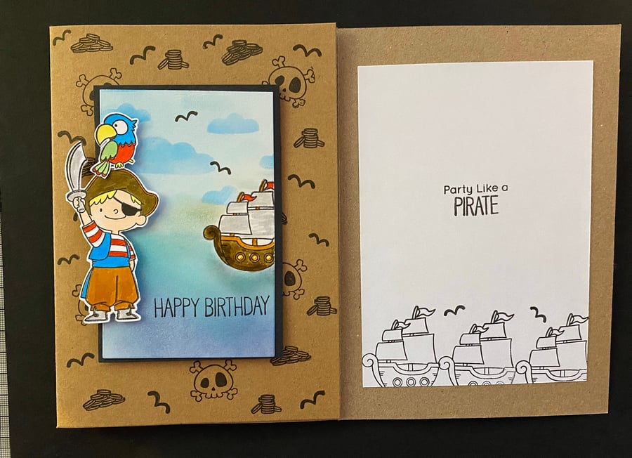Birthday "Party like a Pirate" Card