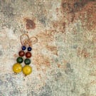 Gemstones with copper. Dangly Earrings.