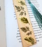 Pressed Foliage Wooden Bookmark, Real Leaves - Image 4