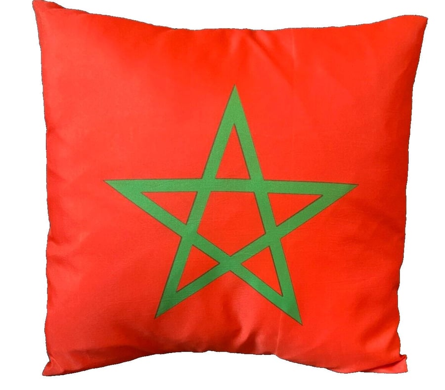 16" x 16" Morocco Moroccan Flag Cushion Cover Sleeve