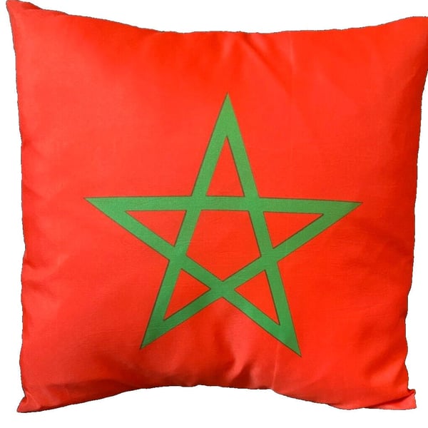 16" x 16" Morocco Moroccan Flag Cushion Cover Sleeve