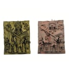 Benin bronze Oba fridgemagnet,African home decoration, Nigerian history, tribal 