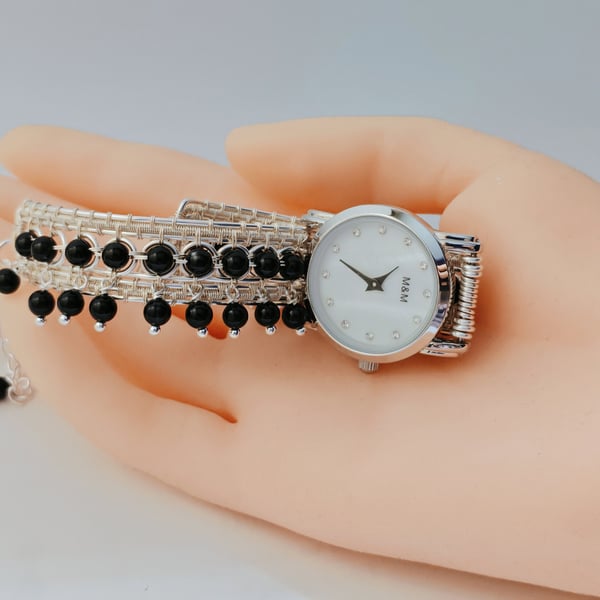 Unique gifts for women gemstone beads Bracelet Watches Personalized Gifts for he