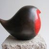Raku glazed round robin