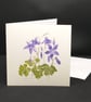 Aquilegia greetings card - Image 1