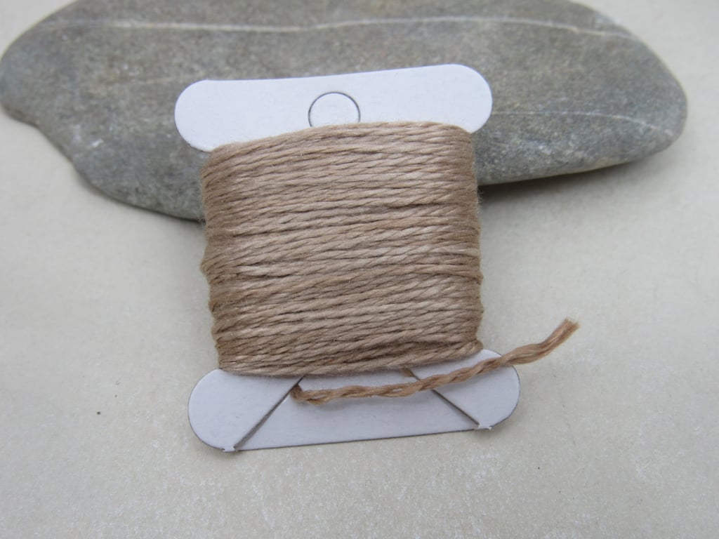 15m Natural Dye Walnut Brown Pure Silk Embroidery Thread