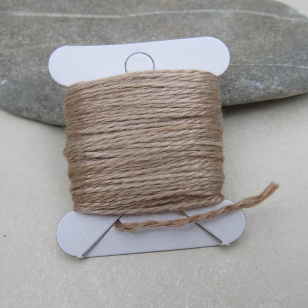15m Natural Dye Walnut Brown Pure Silk Embroidery Thread