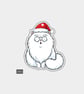 Unique Funny Christmas Gift Tags For Adults, 6pk - Shocked White Cat