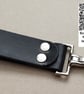 Leather Keyring Tactical Belt Dangler Spring Clip Hook Riveted - Image 1