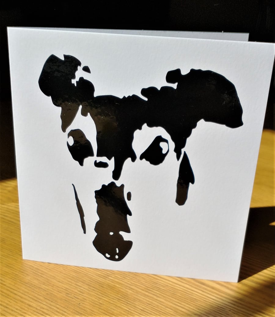 Greyhound Vinyl Cut Card