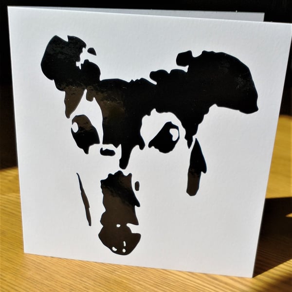 Greyhound Vinyl Cut Card