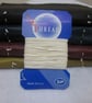 10 Metres Unwaxed Ivory Linen Thread