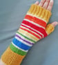Fingerless Gloves - Hand knitted - multicoloured - Image 3