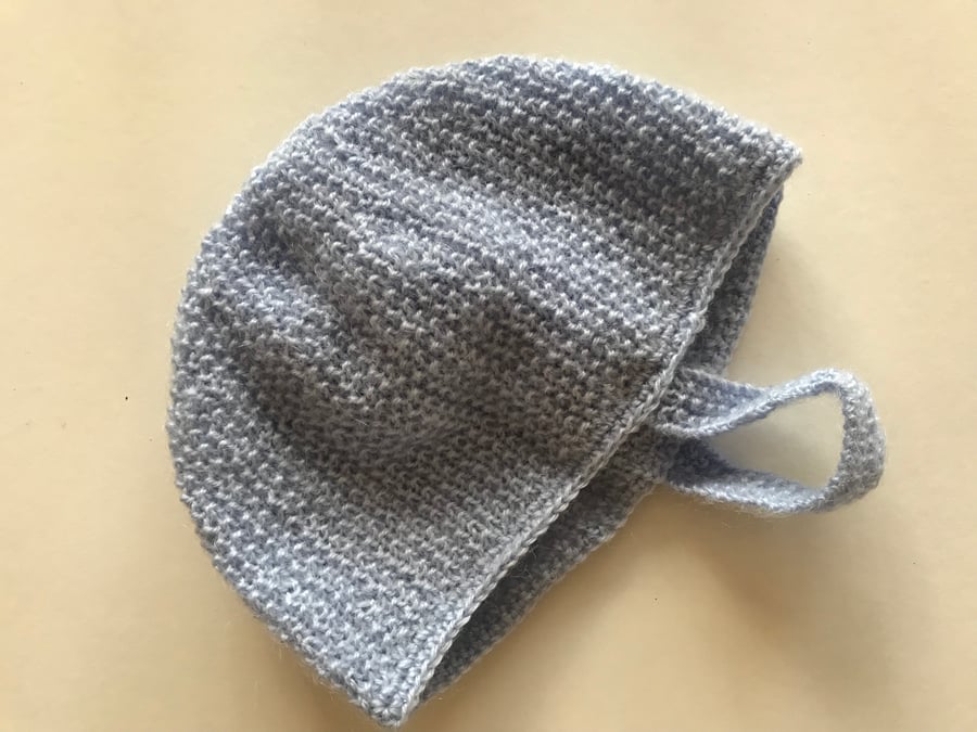 Vintage style hand knitted hat