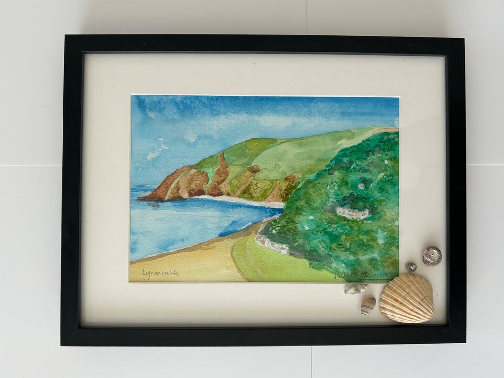 Watercolour of Lynmouth, Devon