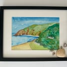 Watercolour of Lynmouth, Devon