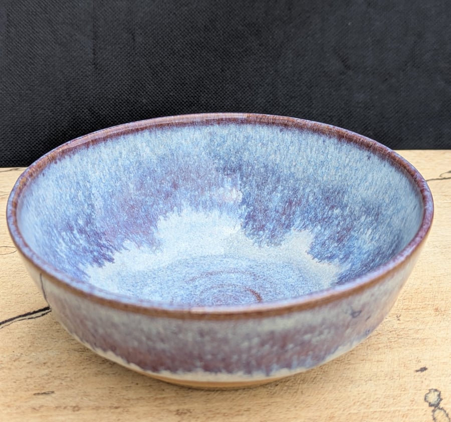 Purple wavy toasted nibble bowl
