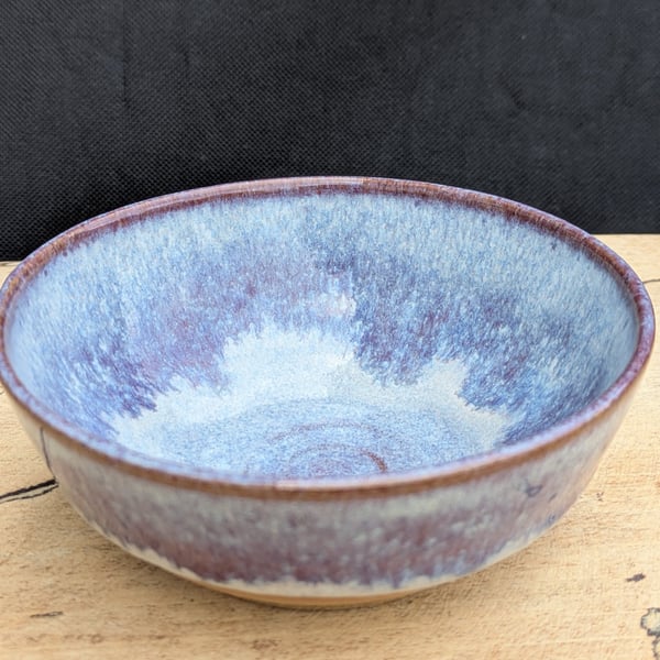 Purple wavy toasted nibble bowl